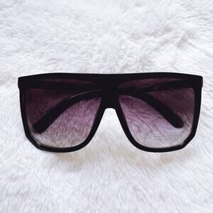 Kira Black Oversized Sunglasses